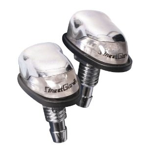 Streetglow ANWCHRD LED WINDSHIELD WASHER NOZZLE Red