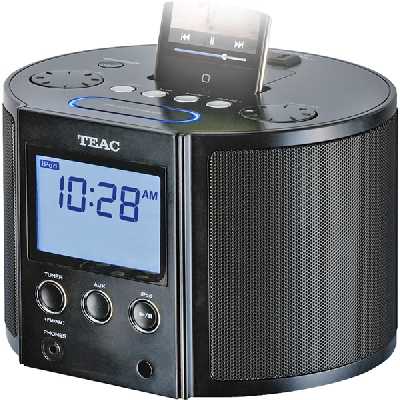 Teac SR-L70IB 6-Watt Hi-Fi Table Radio With Dual Alarm Clock And iPod Dock 