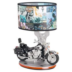 Telemania HARLEY LAMP HARLEY HERITAGE SOFTAIL Motorcycle with Vroom Sound Effects and Headlight 028562