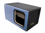 Atrend 12SXK-P - 12 Kicker Solo X Subwoofer Box - 1 MDF All Around - Bracing-Custom Face - Heavy Duty Terminal BLUE