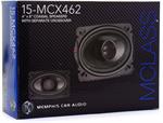Memphis Audio 15-MCX462 4x6 30W RMS 2-Way Coaxial Speakers with Separate Crossovers 60W Max PAIR
