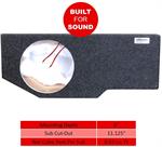 Atrend A201-12CP Single 12 Sealed Subwoofer Box for 2002 - 2018 Dodge Ram Quad Cab *2019 Legacy Carpeted