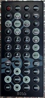 Boss Audio RC306-S6B-CR DVD Receiver Remote Control