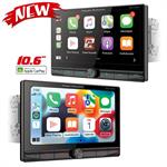 Power Acoustik CPAA-70D10M 10.6 Double DIN Floating Multimedia Receiver with CarPlay and Android Auto
