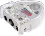 XScorpion DBT024RP 1 - 1/0G / 2 - 4G / 2 - Ring Platinum Battery Terminal with Digital Volt Meter