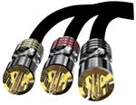 DB LINK UFMAV20 Ultraflex Metal A/V RCA Cable 12 ft