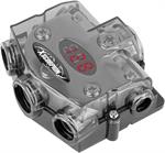 DGDB10248P 1/0G Input - 1 - 2G / 2 - 4G / 2 - 8G Output Platinum Distribution Block with Digital Volt Meter