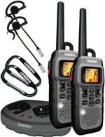 UNIDEN GMR5089-2CKHS 2-Way Submersible/Floating 50 Mile Range FRS/GMRS Radios With 2 VOX Headsets And 2 Carabiners