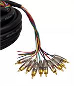 ORION MED45 Medusa 10 Channel OFC RCA Audio Cable with Gold Plated Ends 45FT