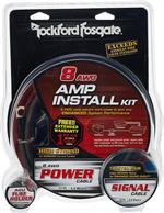 Rockford Fosgate RFK8X 8G 100% OFC Copper Amplifier Install Kit with RCA Interconnect
