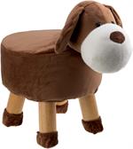 SoundCritter SC-PUPPY 12 Kids Furniture Plush Animal Stool, Soft Cushioned Animal Shape Ottoman with Built-in Speaker & Nightlight PUPPY