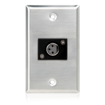 Atlas IED SGXLRF1 Single Gang Stainless Steel Plate 1 Female 3 Pin XLR
