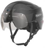 Precision Power SH2-CRBN-GLS Smart Helmet, Built-in carmera, Bluetooth speakers, Safety Tail Light, Signal Light, Remote Carbon Glass Glossy