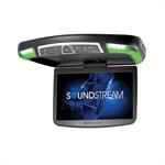Soundstream VCM-138H 13.8 Ceiling Mount DVD Rear Seat Entertainment with USB / SD , 3 Changeable Colors