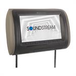 SoundStream VH-90CC 9 LCD Universal Headrest with Changeable Color Skins Grey, Beige, Black
