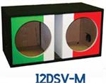 Atrend 12DSV-M Dual 12 Vented Italian / Mexican Custom Design Subwoofer Box Shared Chamber