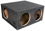 Atrend E12FS Quad 12 Sealed 2-FRONT / 2-SIDE Subwoofer Box 1.15 Cu Ft Per Sub