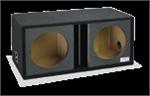 Atrend ZV12D-BLACK Dual 12 Vented Chambered Kandy Black Subwoofer Box