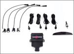 Crimestopper CA-5014 Rear Parking Assist System w/ Rear Mount Headliner Mounted LED Display for Plastic Bumpers