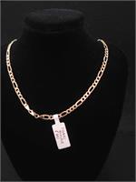 18k Gold Figaro Chain Necklace