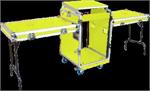 MR DJ CASE-7000 Yellow Portable Rack & Coffin Workstation Case 2 Sided