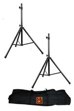 Mr DJ SS-650PKG 2 x Heavy Duty Speaker Stands with Tote Bag 100 lb Max