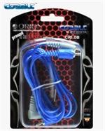 Orion Wired CR0.5B COBALT Blue and Grey Performance Stereo RCA Cable .5m / 1.8 Ft
