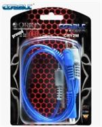 Orion Wired CRY2M COBALT Blue and Grey Performance Stereo RCA Y Adapter Cable 1 Ft ( 2 Male 1 Female )