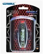 Orion Wired FHMF100 Cobalt 4 / 8 Gauge In/Out Mini Nickel Plated ANL Fuse Holder with 100A Fuse