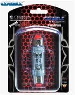 Orion Wired FHMF80 4 / 8 Gauge In/Out Nickel Plated Mini ANL Fuse Holder with 80A Fuse