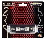 Orion Wired OWFH100HP 0 Gauge Nickel Plated Mini ANL Fuse Holder with 200A Fuse