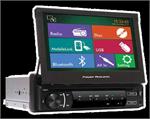 Power Acoustik PD-720HB Mobile 8 Single DIN Flip Up 7 LCD / DVD AV Receiver with Mobile Link MHL Input / SD / USB and Bluetooth 2.0 + A2DP