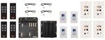 Xantech D5SH4K 4 X 4 4 Source 4 Zone Amplified Wall Mount Audio Distribution Kit