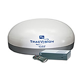TracVision R6ST In-Motion Satellite TV Antenna System with Integrated 12V DIRECTV Receiver White