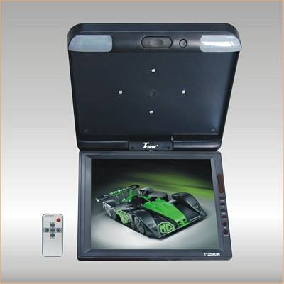 TView T1508IR-BK 15 Inch TFT FLIP DOWN TFT LCD MONITOR WITH BUILT-IN IR TRANSMITTER Black