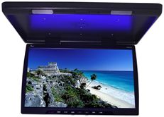 TView T244IR 24 Inch Grey Wide Screen LCD Flip-Down Monitor with Built in IR Transmitter, LIGHTS, REMOTE