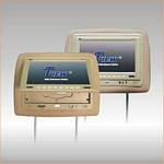 TView T929DVPL-TN 9.2 Inch HEADREST MONITOR W/ DVD PLAYER BUILT IN, USB / SD Card Reader, Tan pair
