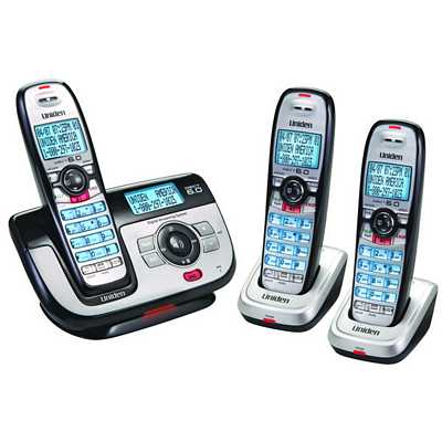 Uniden DECT2180-3 Dect 6.0 Expandable Cordless Telephone With Digital Answering System And Caller ID - 3 Handsets