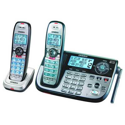 Uniden DECT2185-2  Dect 6.0 Expandable Cordless Telephone With Dual Key Pad, Digital Answering System And Caller ID - 2 Handsets