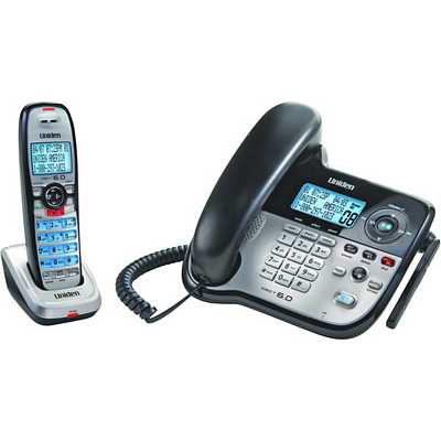 Uniden DECT2188 Dect 6.0 Expandable Corded/Cordless Telephone With Dual Keypad, Digital Answering System - 1 Cordless Handset