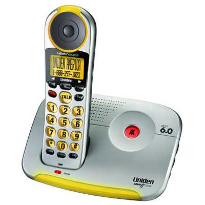 Uniden EZI2996 Expandable Big Button Cordless Phone with Caller ID