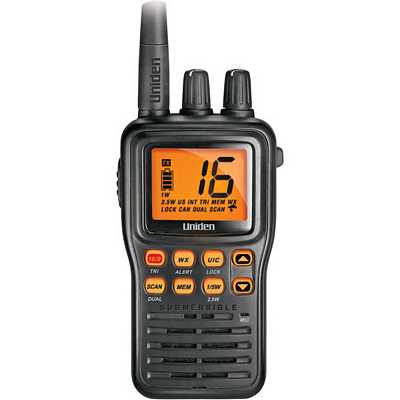 Uniden MHS-75 Compact Hand-Held JIS8 Submersible Marine Radio