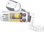 Uniden SOLARA DSC Fixed Mount VHF 2-Way Marine Radio White