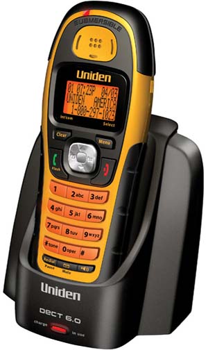 Uniden WXI-2077 Waterproof Submersible Cordless Telephone with Call Waiting and Caller ID