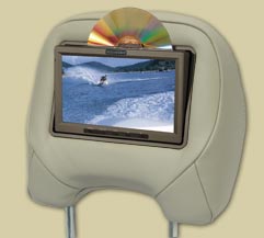 Vizualogic A-1150 7 Inch Single DVD Headrest Replacements, All Audi Applications 2- 2 Channel IR Headphones