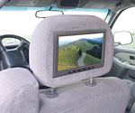 Vizualogic 7 Inch Custom Leather Headrest Replacements - All Applications (1 ea)