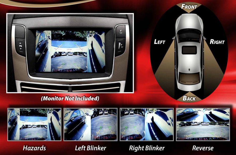 Vizualogic Vizualogic Full 360 Degree Backup Camera System 90-7012