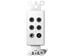 Xantech 789-44DI Ivory Single Zone In-Wall Decora Style Connecting Block