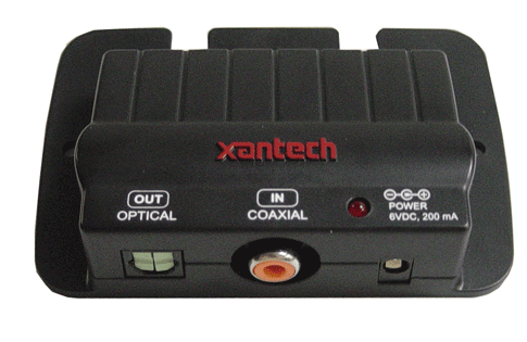 Xantech CPLCT COAXIAL TO OPTICAL DIGITAL AUDIO COUPLER