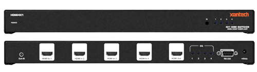 Xantech HDMI4X1 4X1 HDMI SWITCHER  4 SOURCES TO 1 DISPLAY